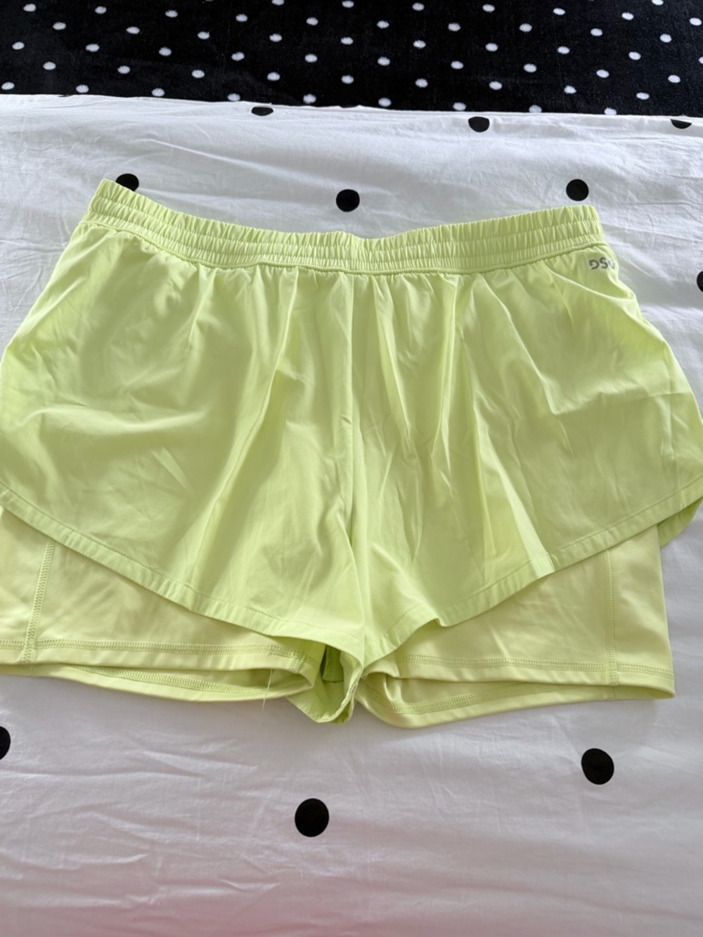 DSG Neon Lime Women’s Athletic Running Shorts